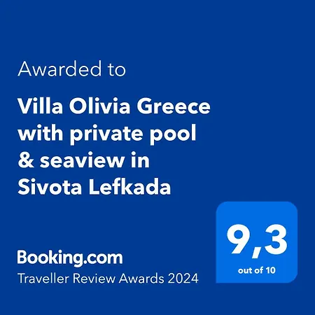 别墅 Olivia Greece With Private Pool & Seaview In Lefkada *