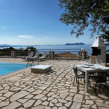 Olivia Greece With Private Pool & Seaview In Lefkada 别墅 *